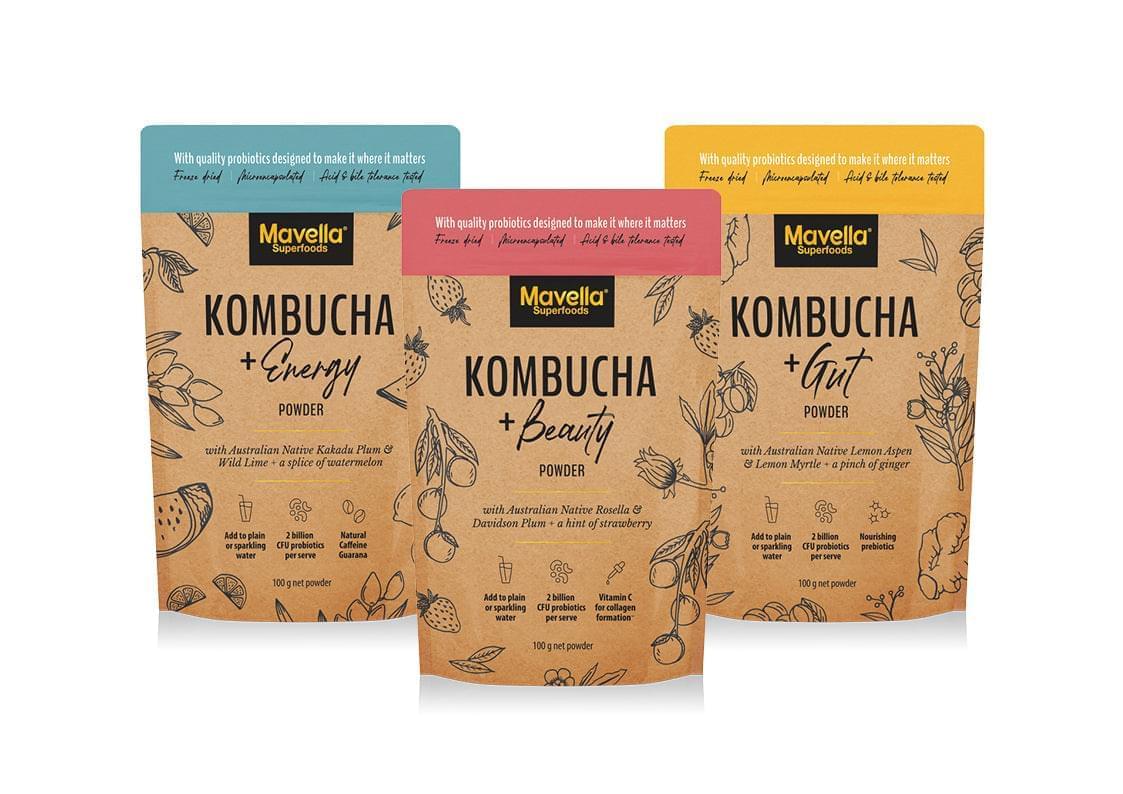Kombucha pouch powder pack - Makes 75 Drinks
