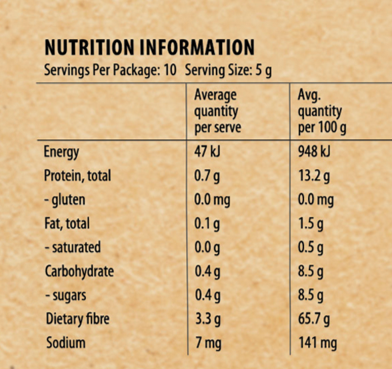 Spinach Plus Prebiotic Fibre powder 50g