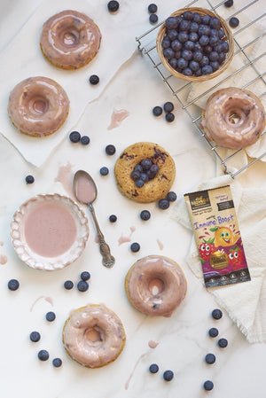 Baked Blueberry Pancake Donuts