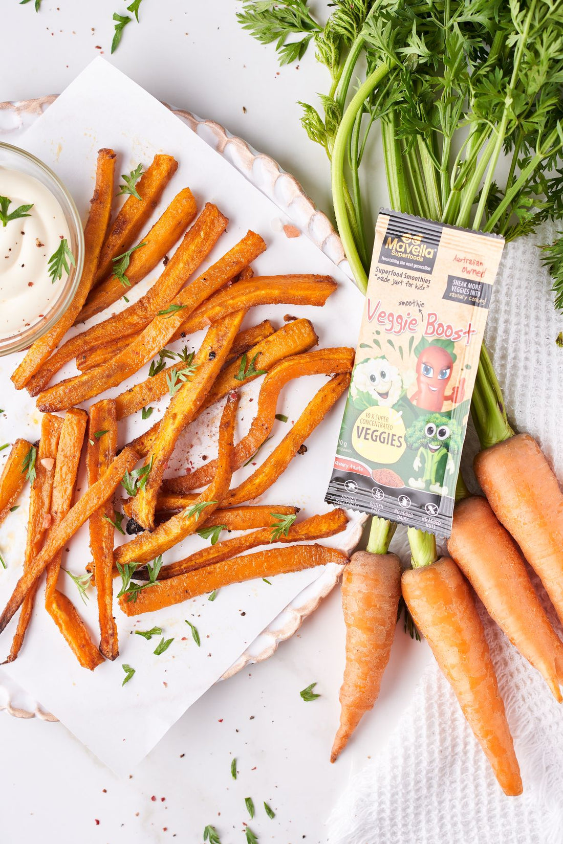 Baked Carrot Stick Fries