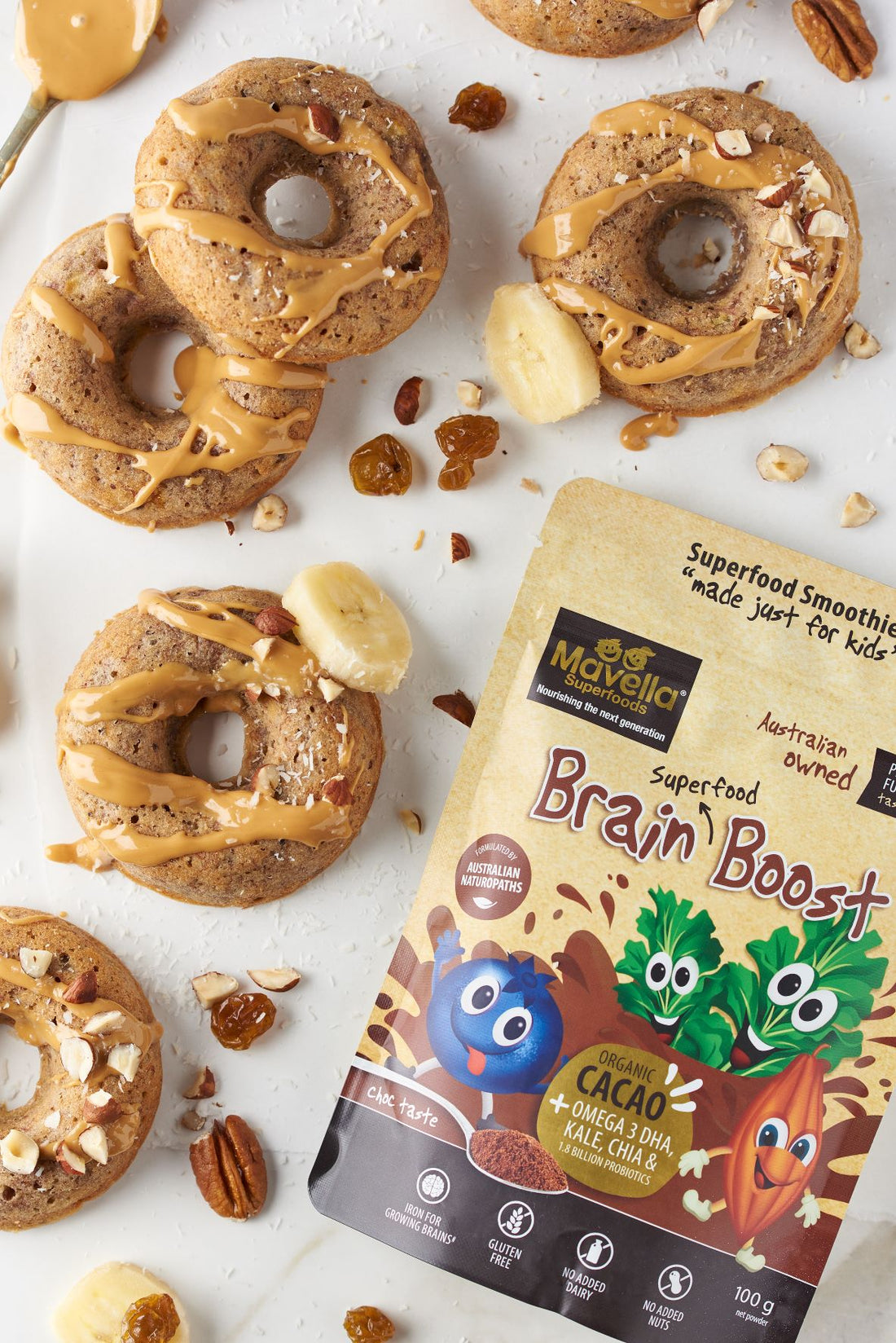 Banana & Quinoa Baked  Donuts