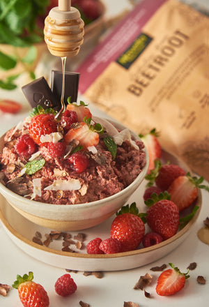 Beetroot-Cacao Oats