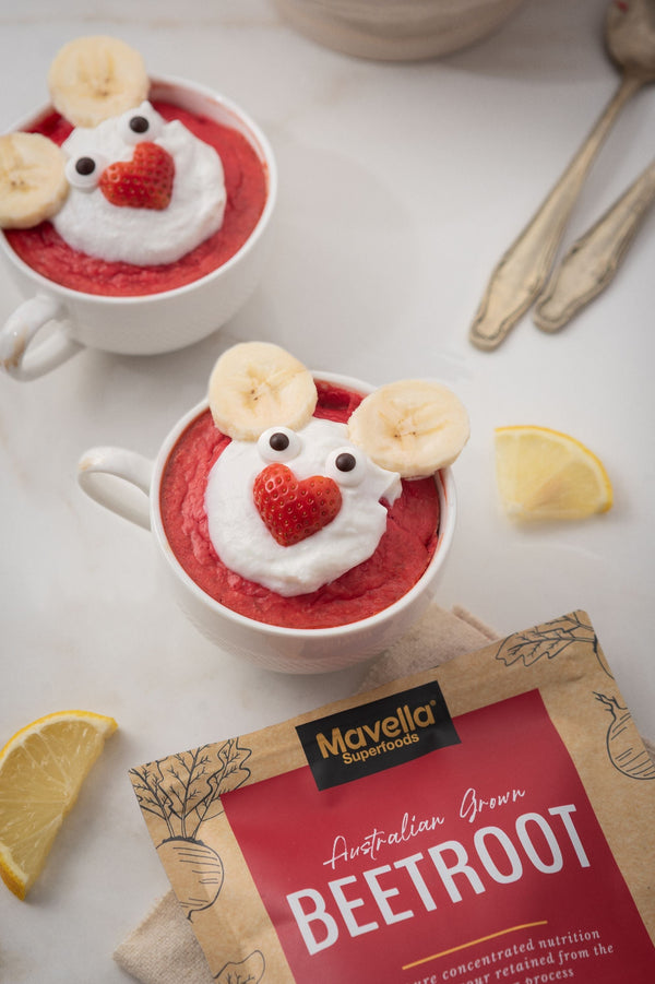 Beetroot Lemon Baked Oats