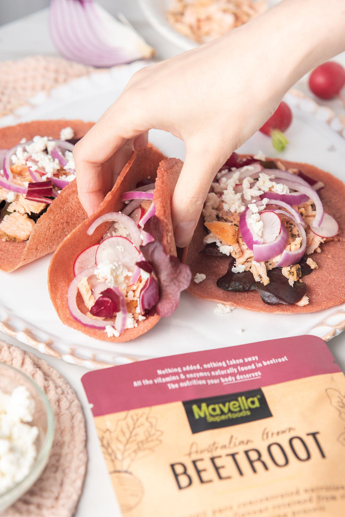 Beetroot Tortilla Wraps