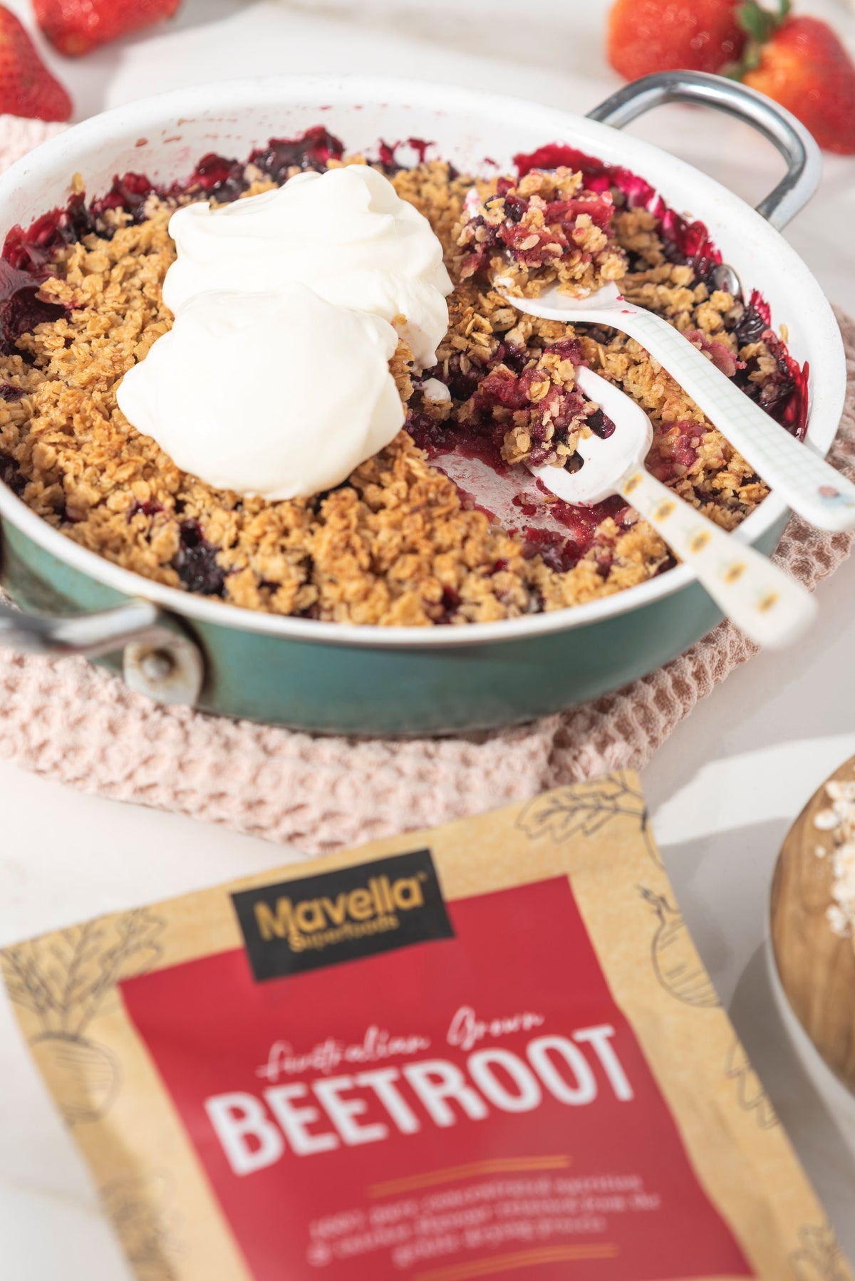 Beetroot & Berries Crumble