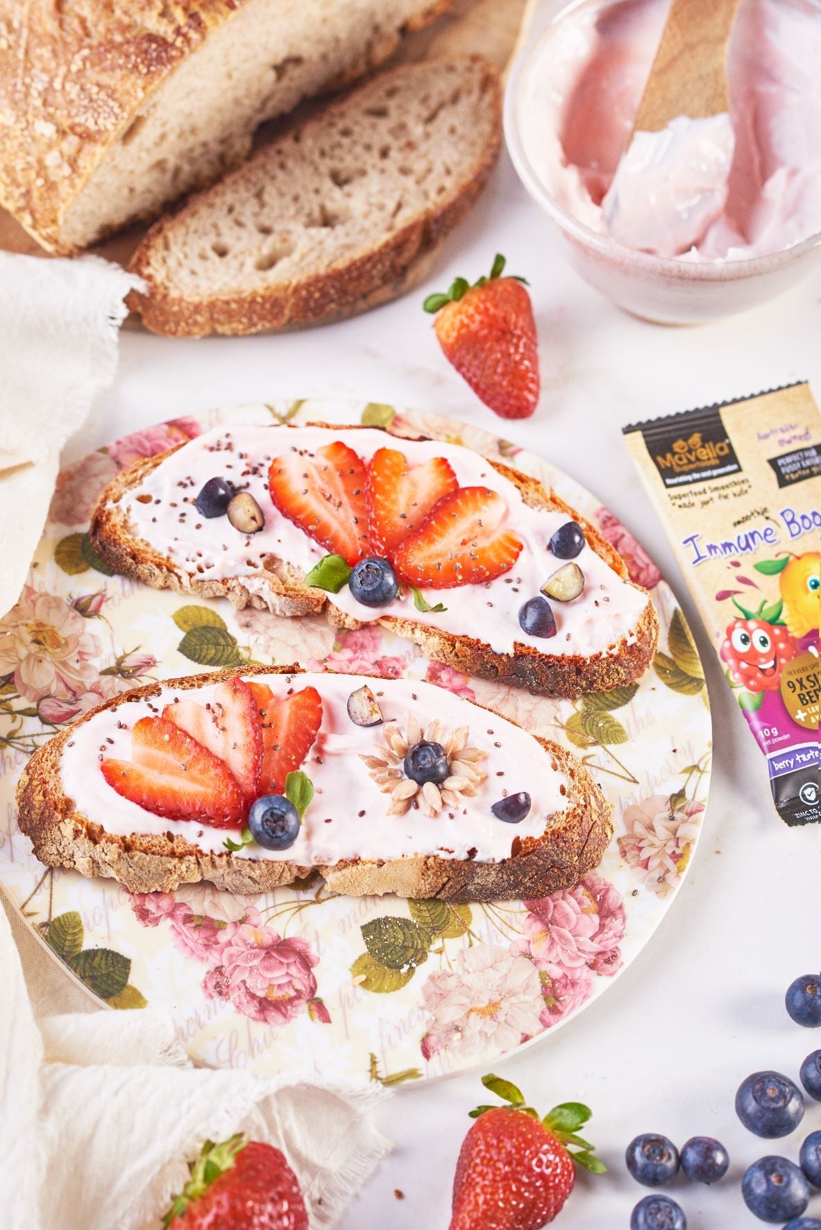 Berry Cream Cheese Toast