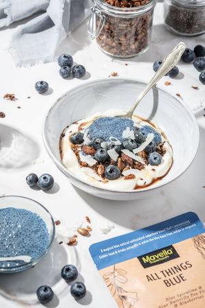 Blue Chia Pudding Yoghurt Bowl