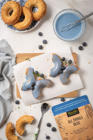 Blue Glazed Donuts
