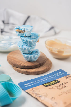 Blue Yoghurt & Peanut Butter Cups