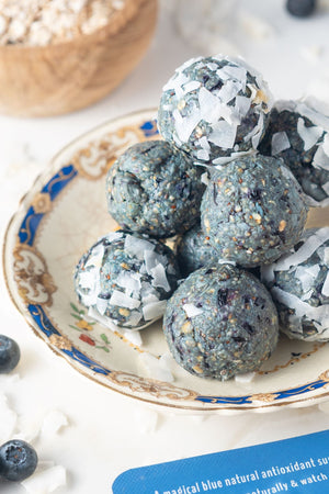 Blueberry Oat Truffles