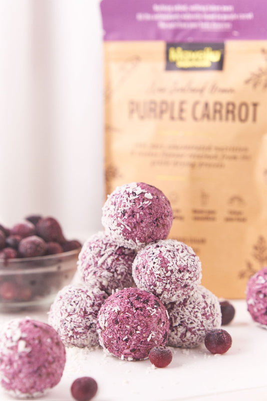 Blueberry Purple Carrot Balls