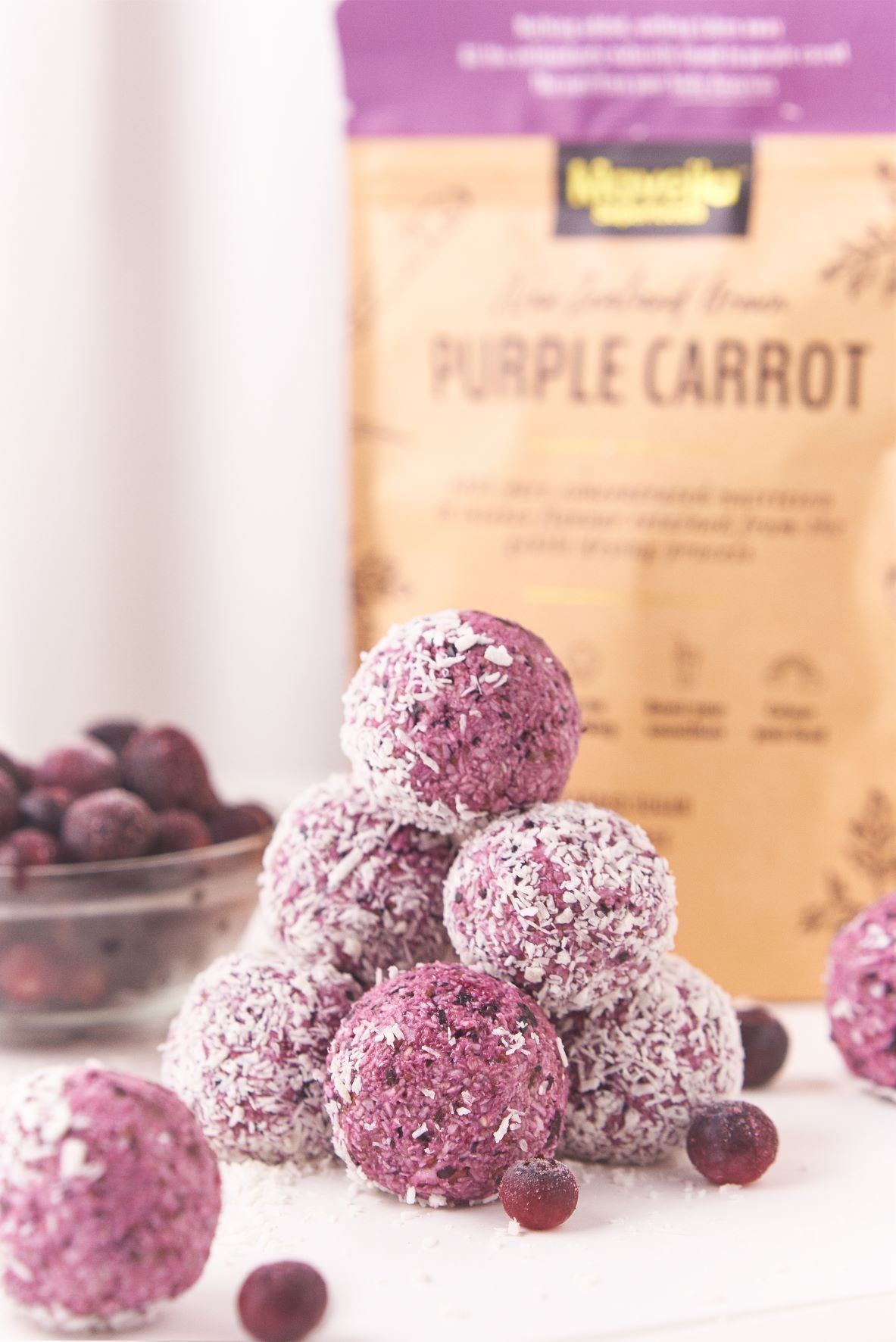 Blueberry Purple Carrot Balls