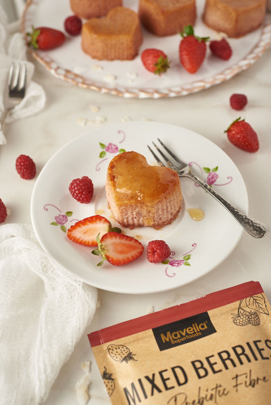 Caramelized Berries Rice Puddings