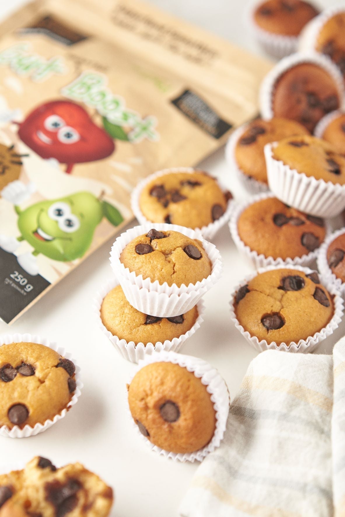 Chickpea Chocolate Chip Mini Muffins