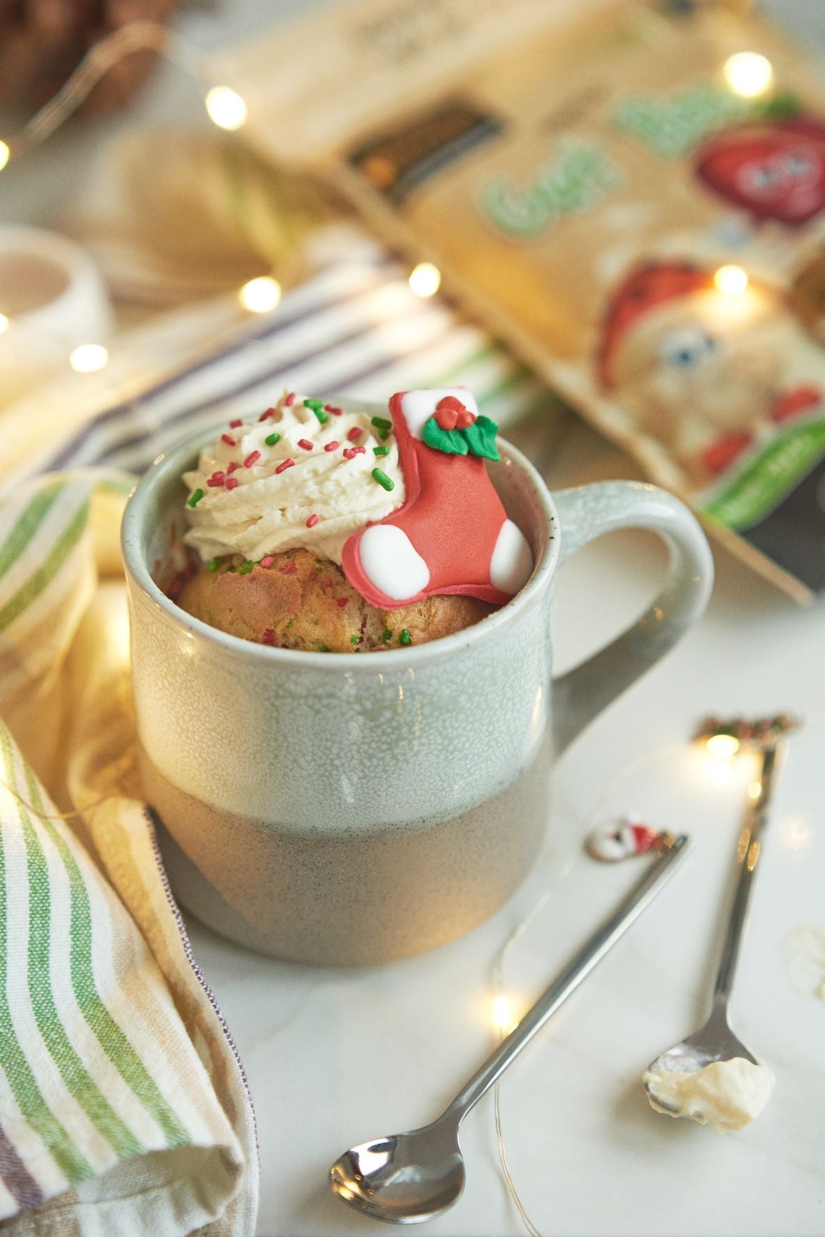 Christmas Mug Cake