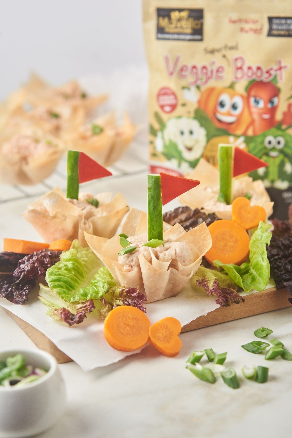 Crab Sticks Wonton Boats