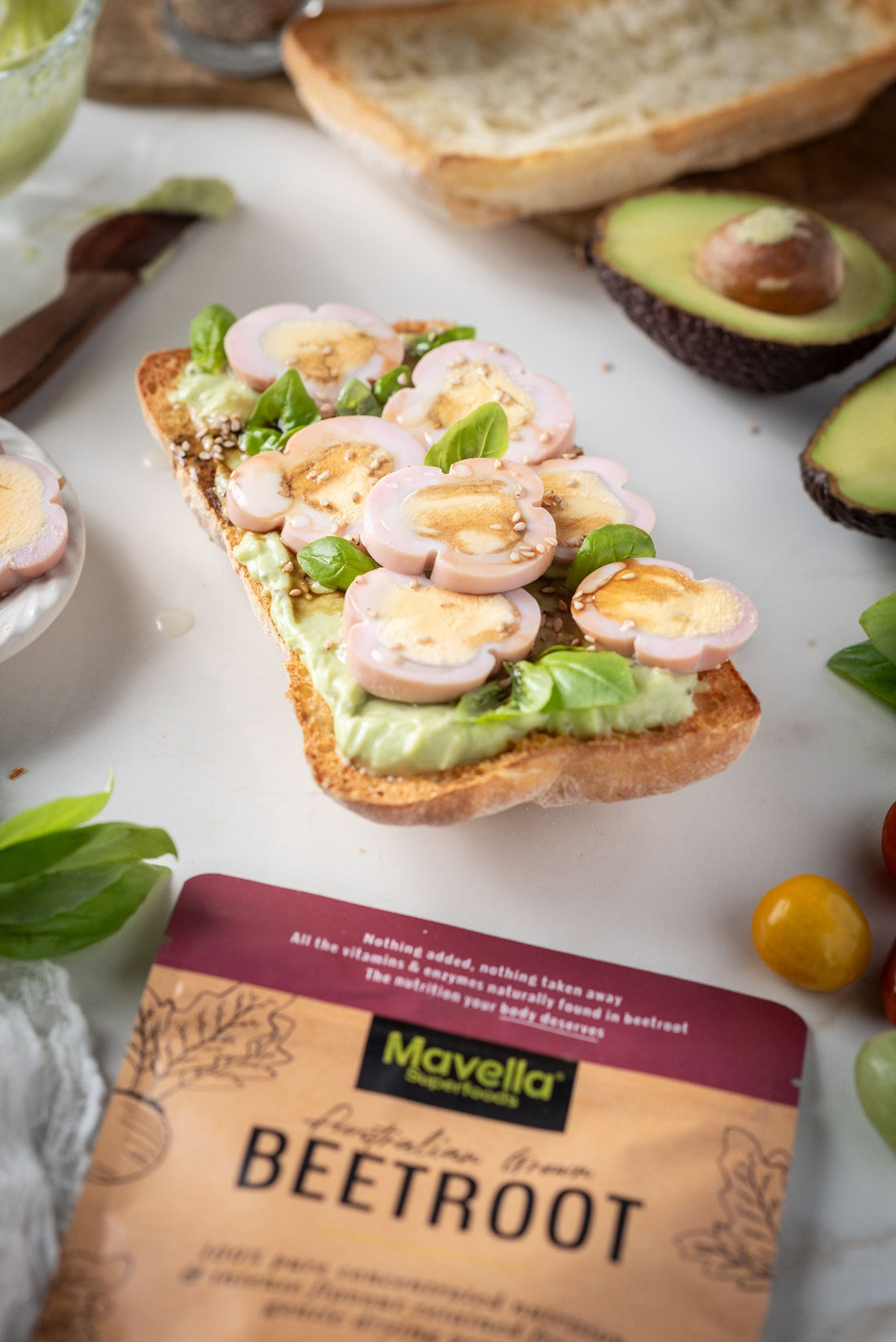 Egg Cherry Blossom Toast