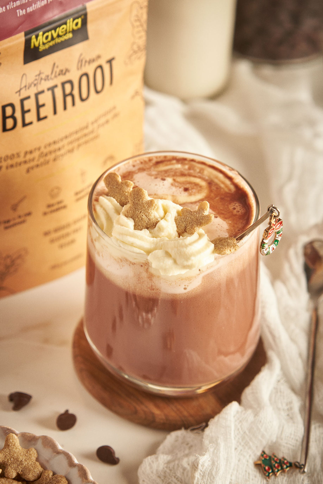 Gingerbread-Beetroot Hot Cocoa