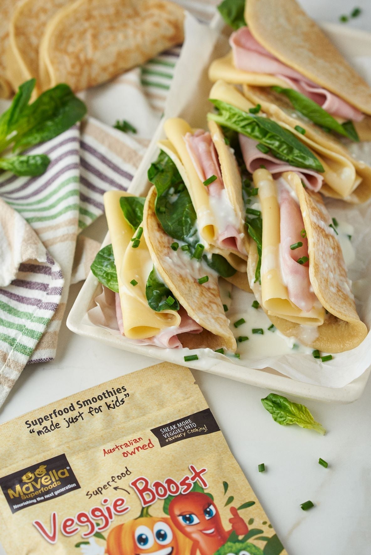 Ham & Cheese Pancake Tacos