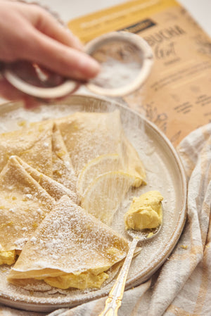 Lemon Cheesecake Crepes