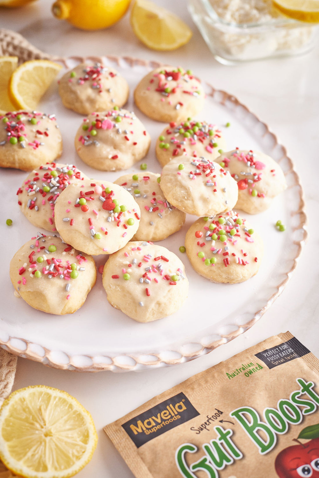 Lemon Ricotta Christmas Cookies