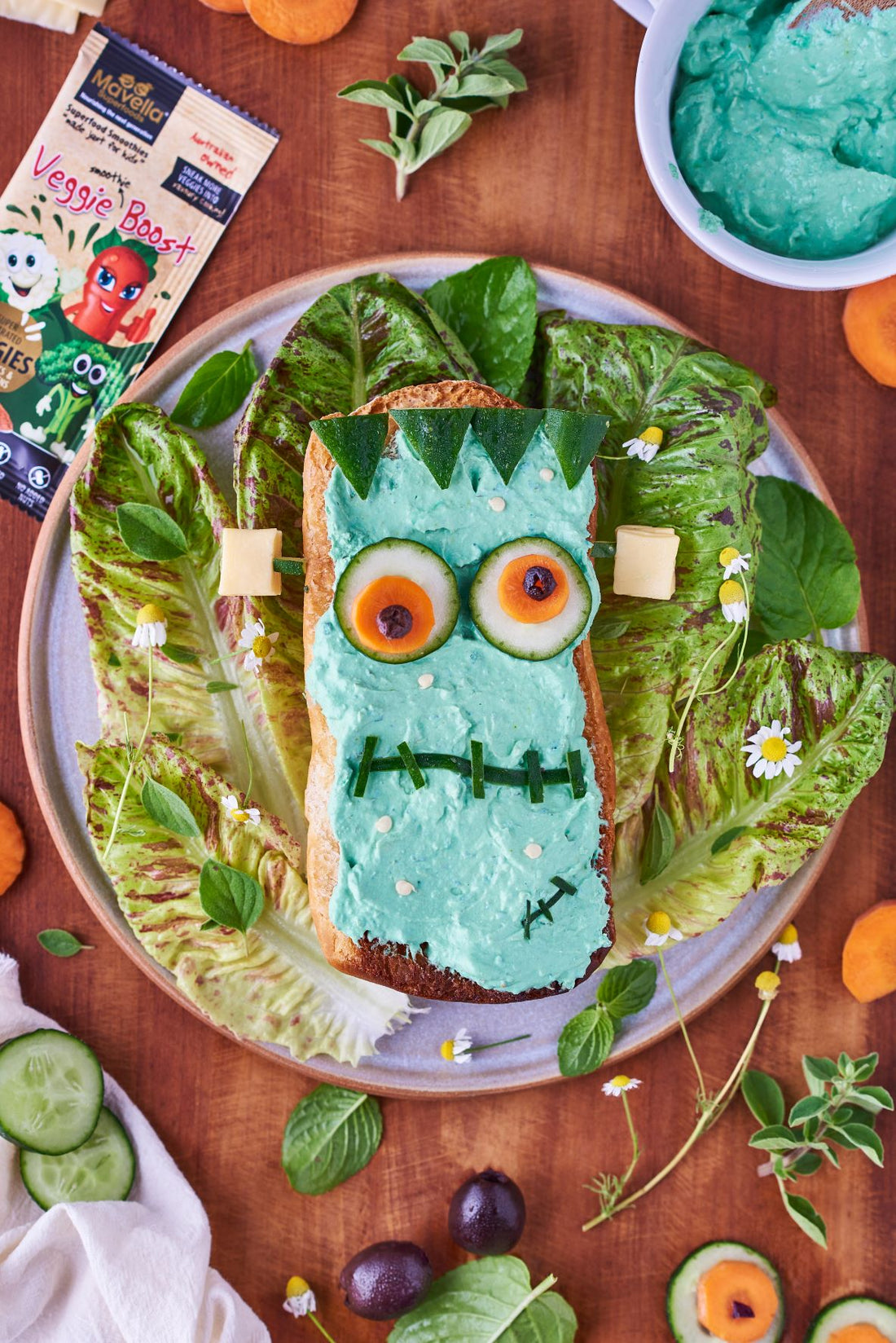 Frankenstein’s Veggie Toast
