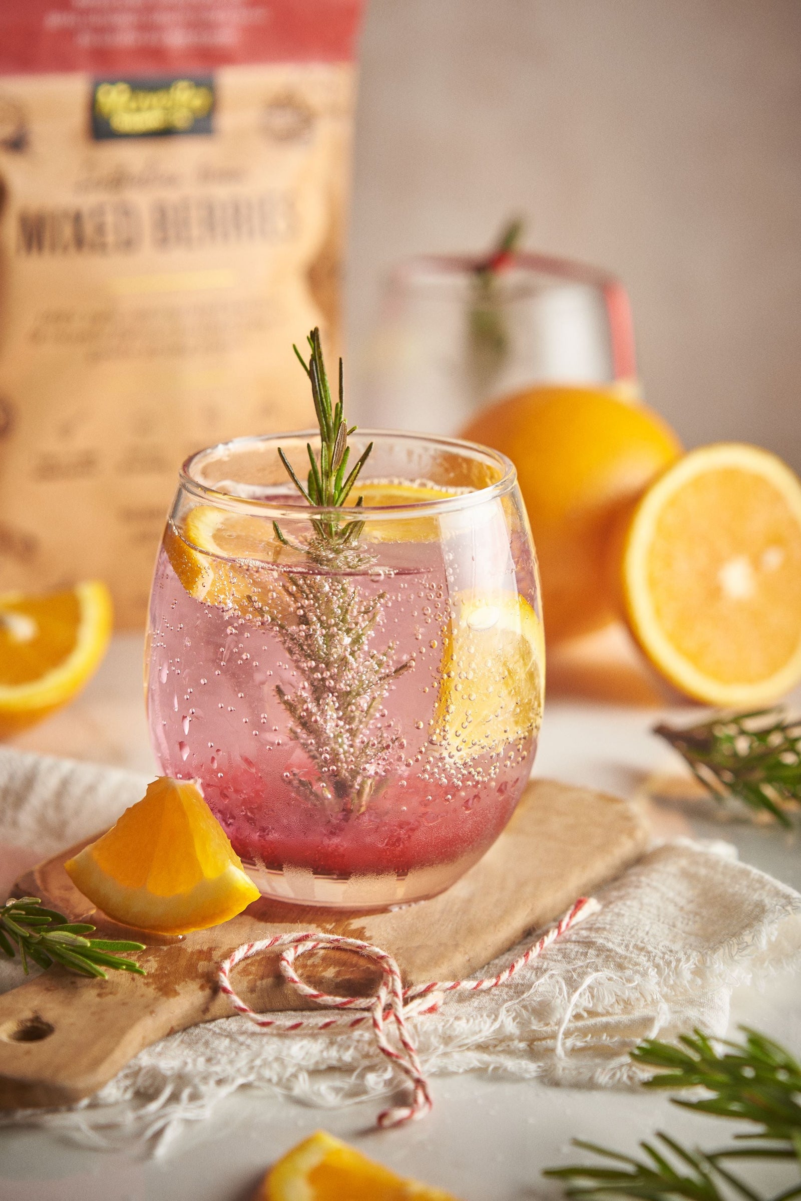 Mixed Berries Snowglobe Mocktail