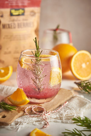 Mixed Berries Snowglobe Mocktail