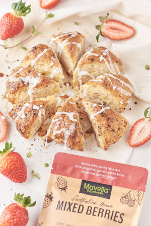 Mixed Berries Sugar-Free Scones