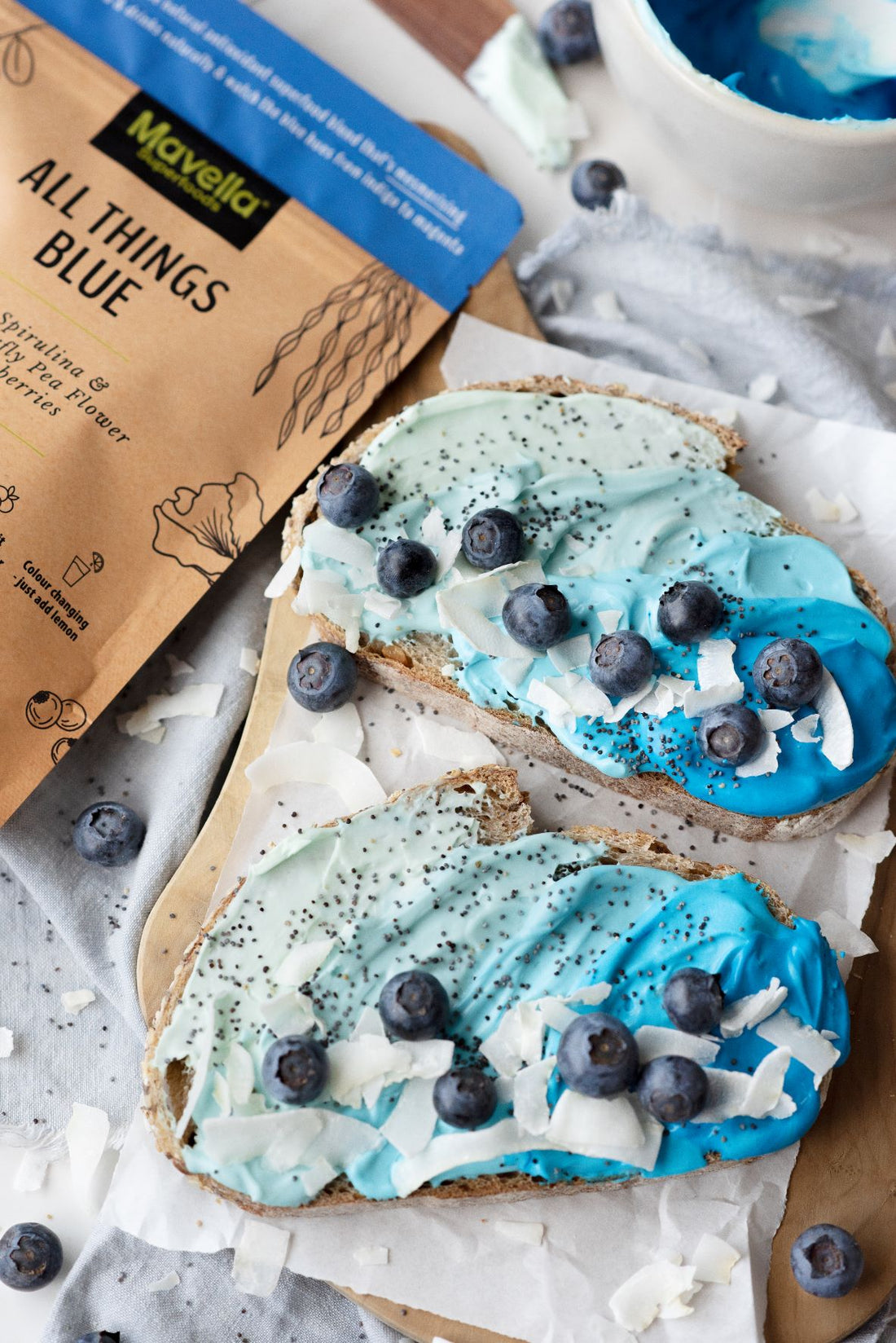 Ombre Blueberry Toast
