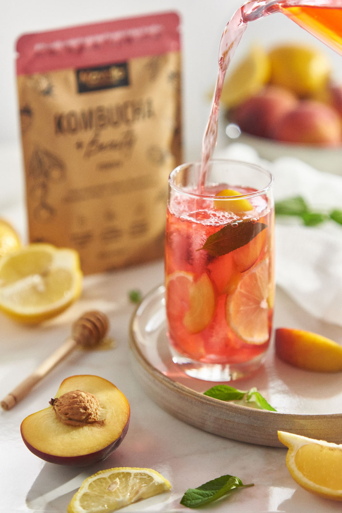 Peach Infused Lemonade