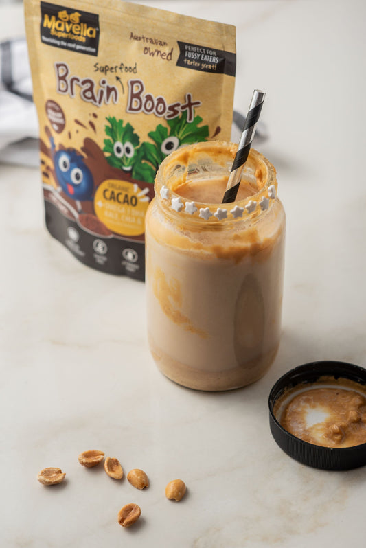 Peanut Butter Jar Shaken Milk