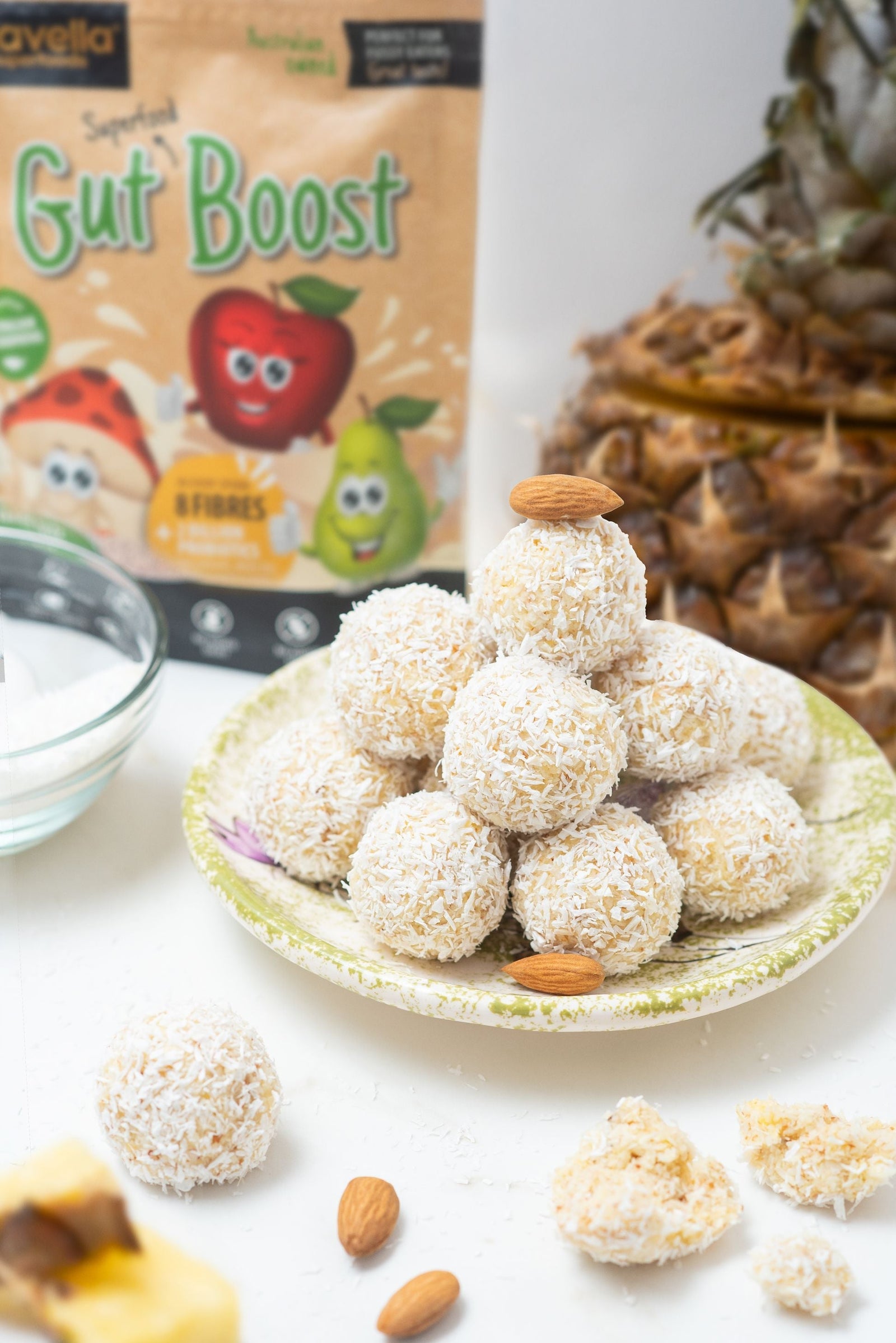 Pineapple Almond Truffles