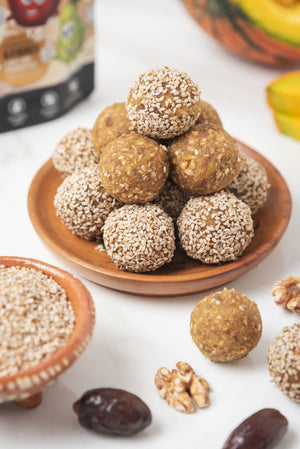 Pumpkin Date Sesame Truffles