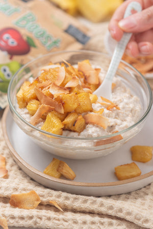 Roasted Pineapple Overnight Oats