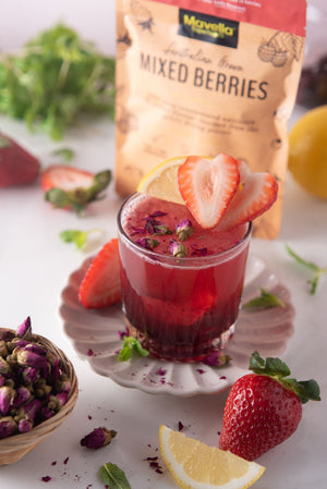 Rose Syrup & Berries Lemonade