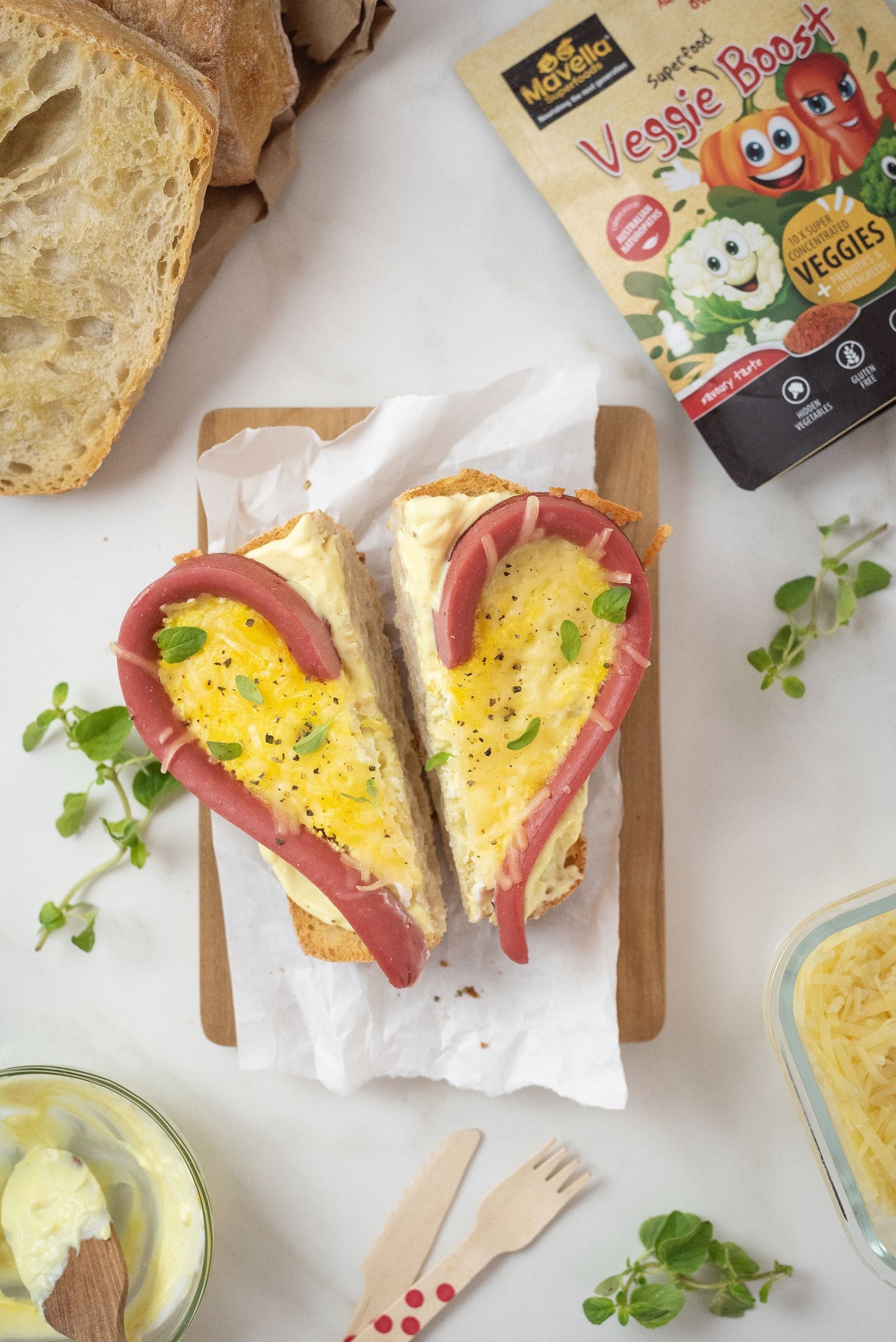 Scrambled Heart on Toast