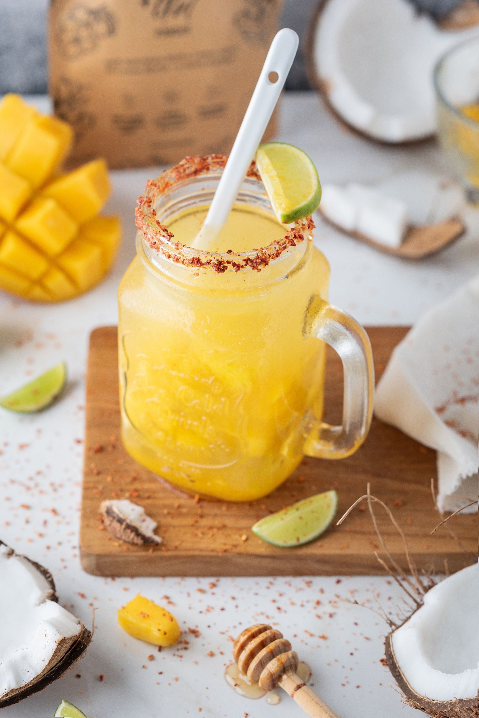 Spicy Hot Honey Mango Kombucha