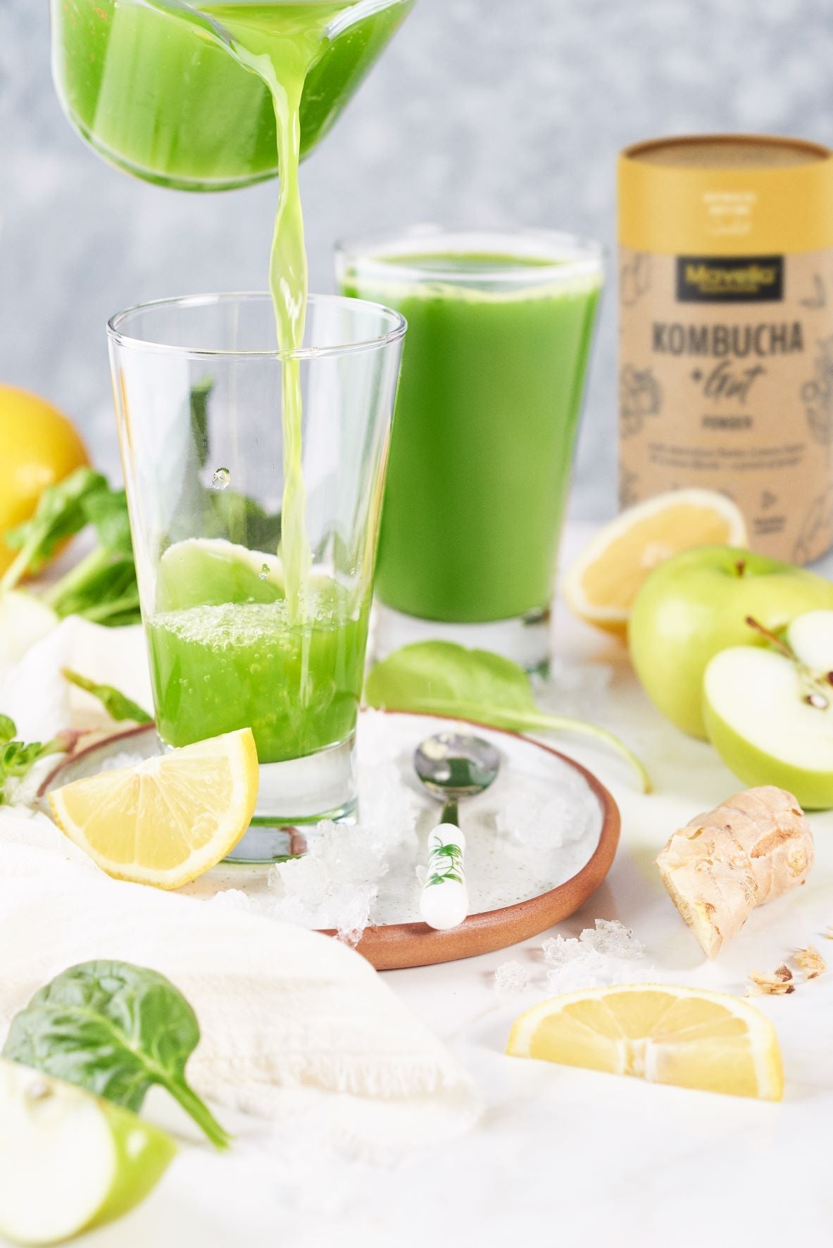 Spinach, Apple, Ginger Juice