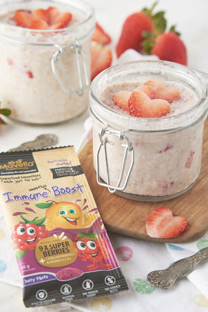 Strawberry Shortcake Overnight Oats