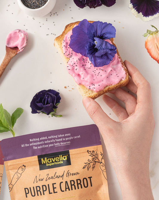 Sweet Purple Carrot Toast