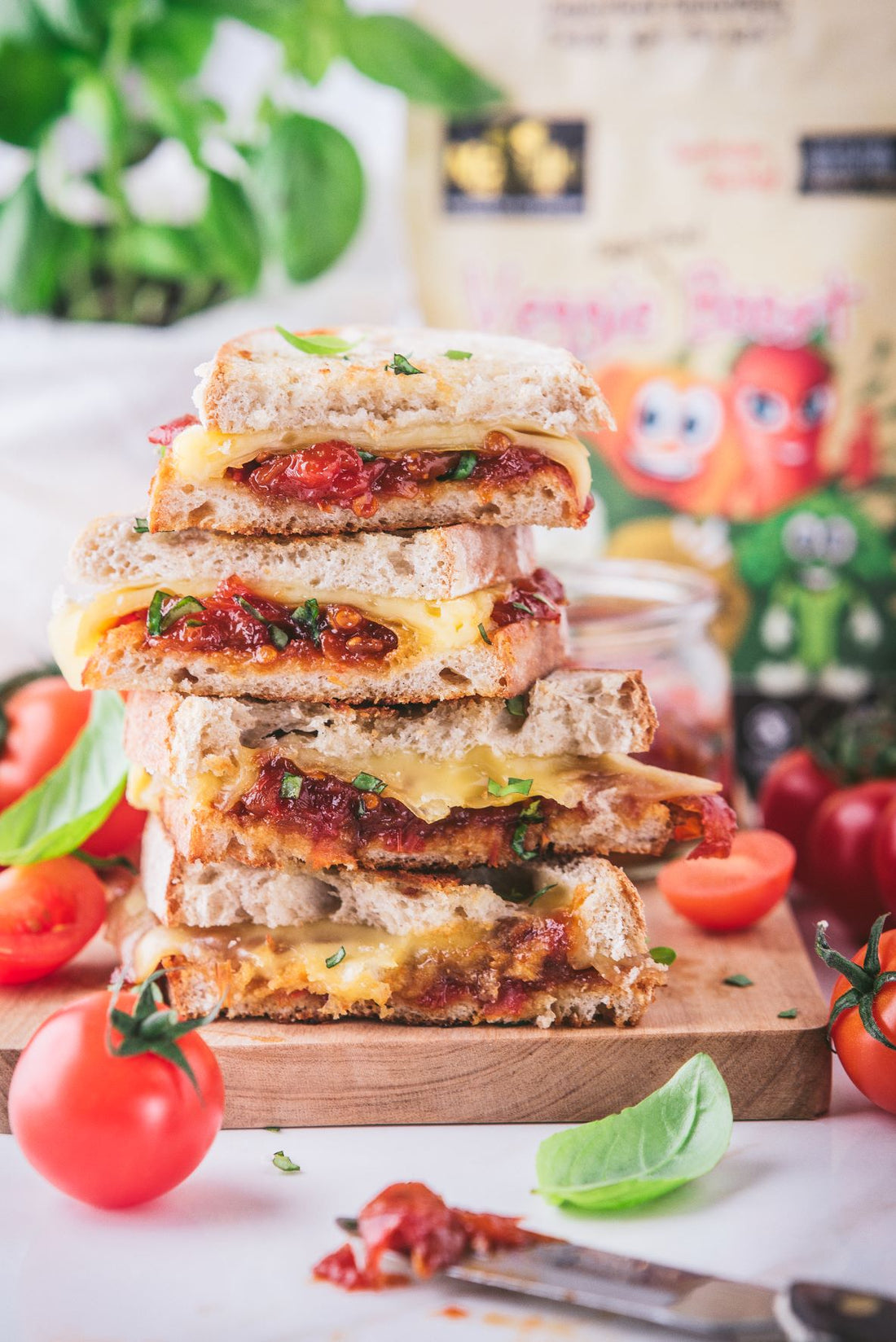 Tomato Jam Grilled Cheese Sandwich