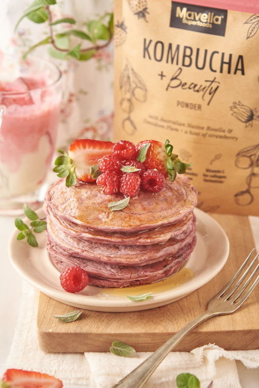 Vegan Pink Pancakes