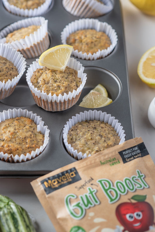 Zucchini-Lemon Poppy Speed Muffins
