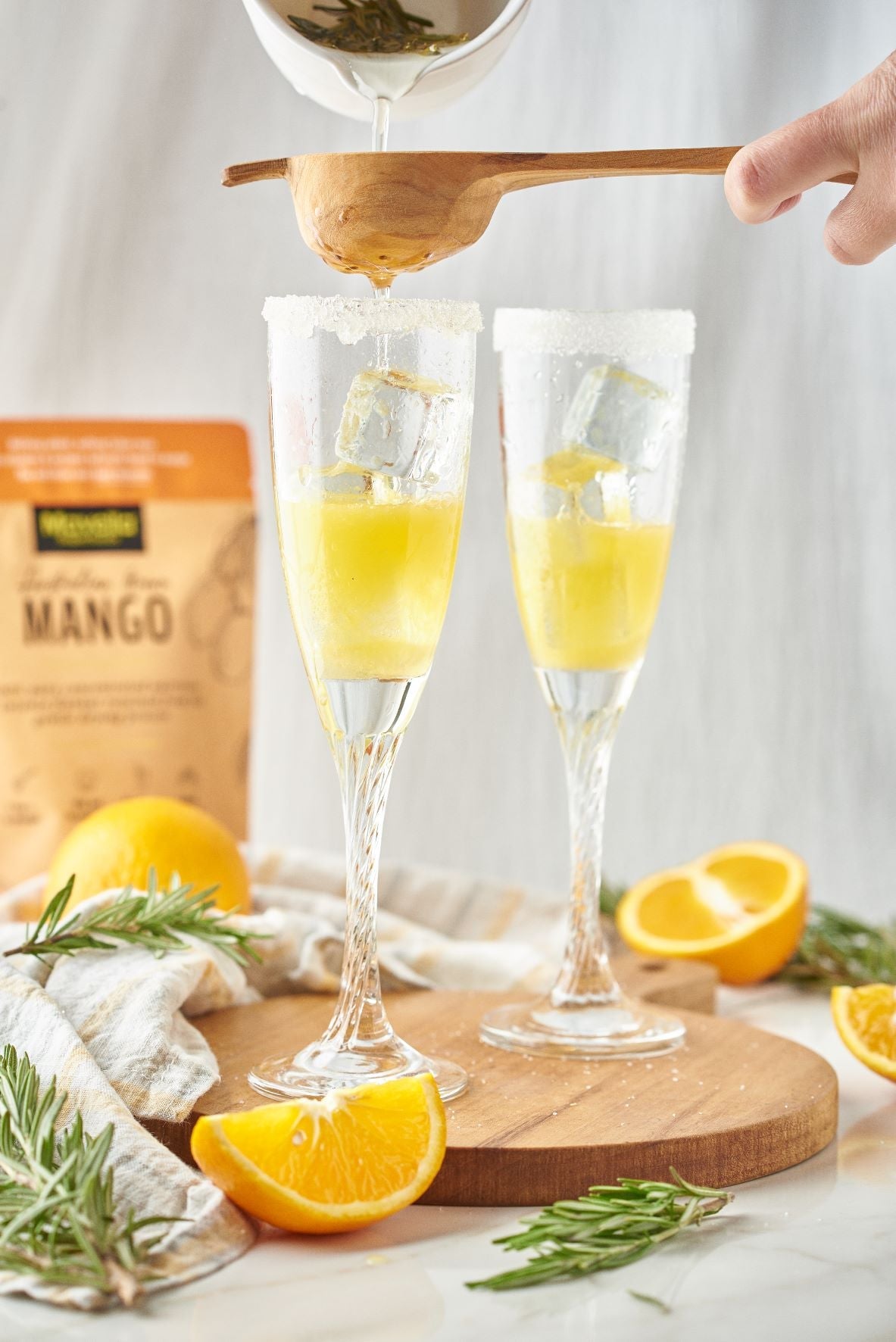 Mango Orange Rosemary “Spritzer”