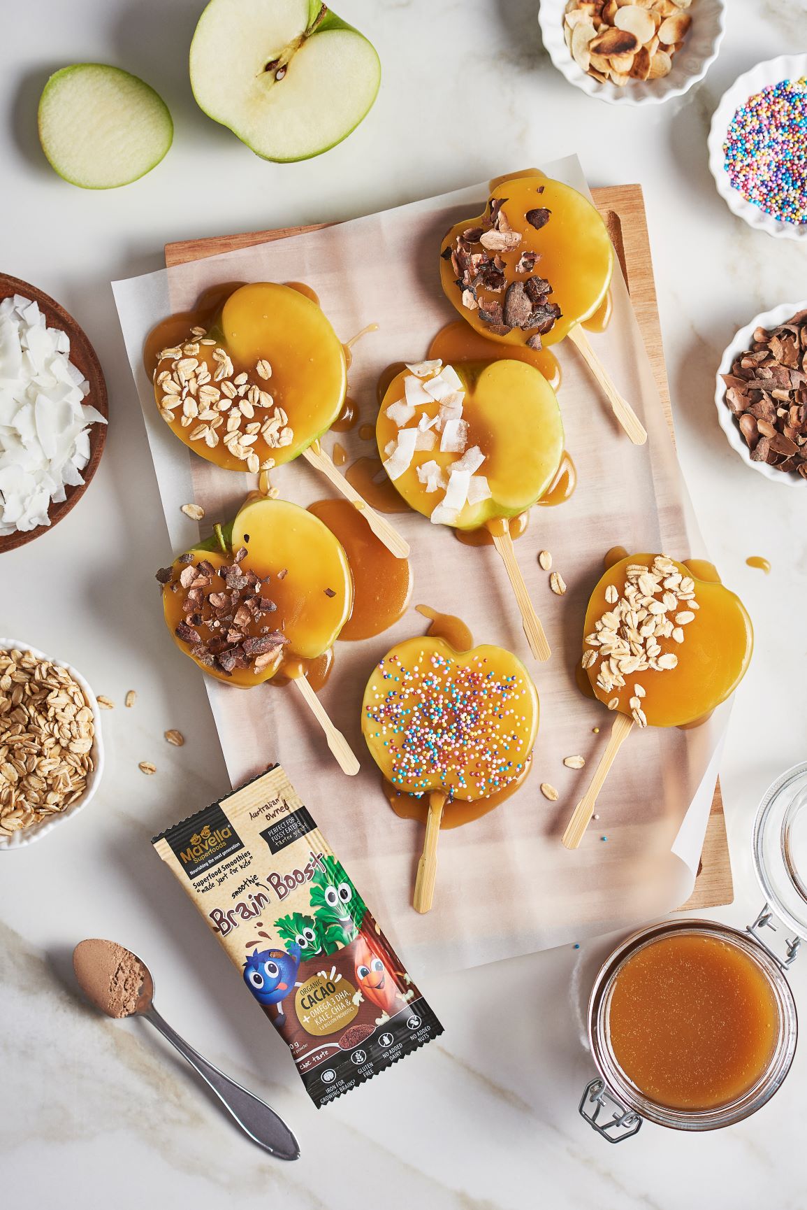 Homemade Caramelised Apple Pops