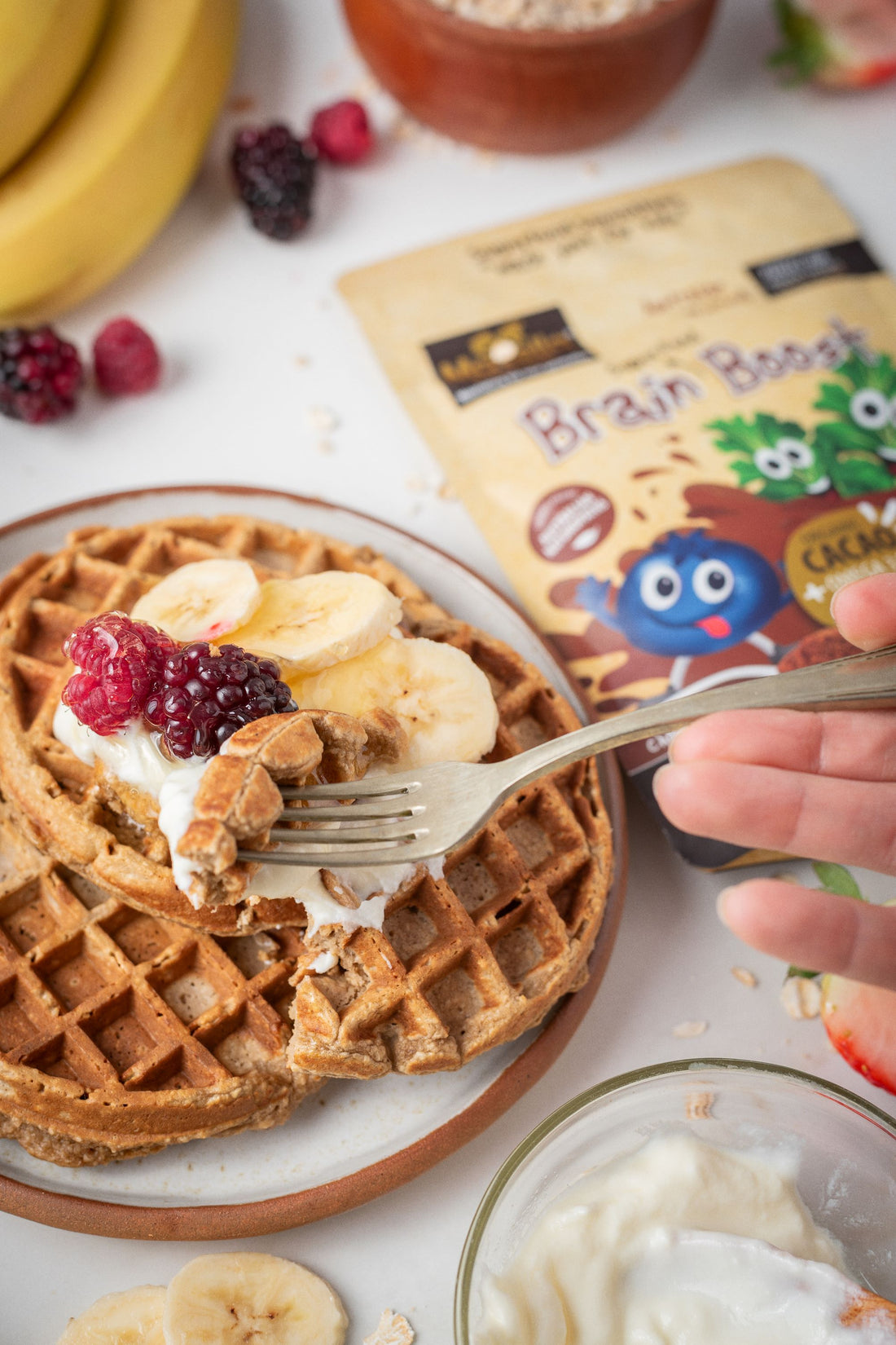 Blender Banana Waffles