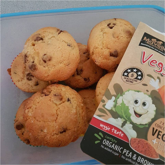 Chocolate Chip Muffins with Veggie Boost