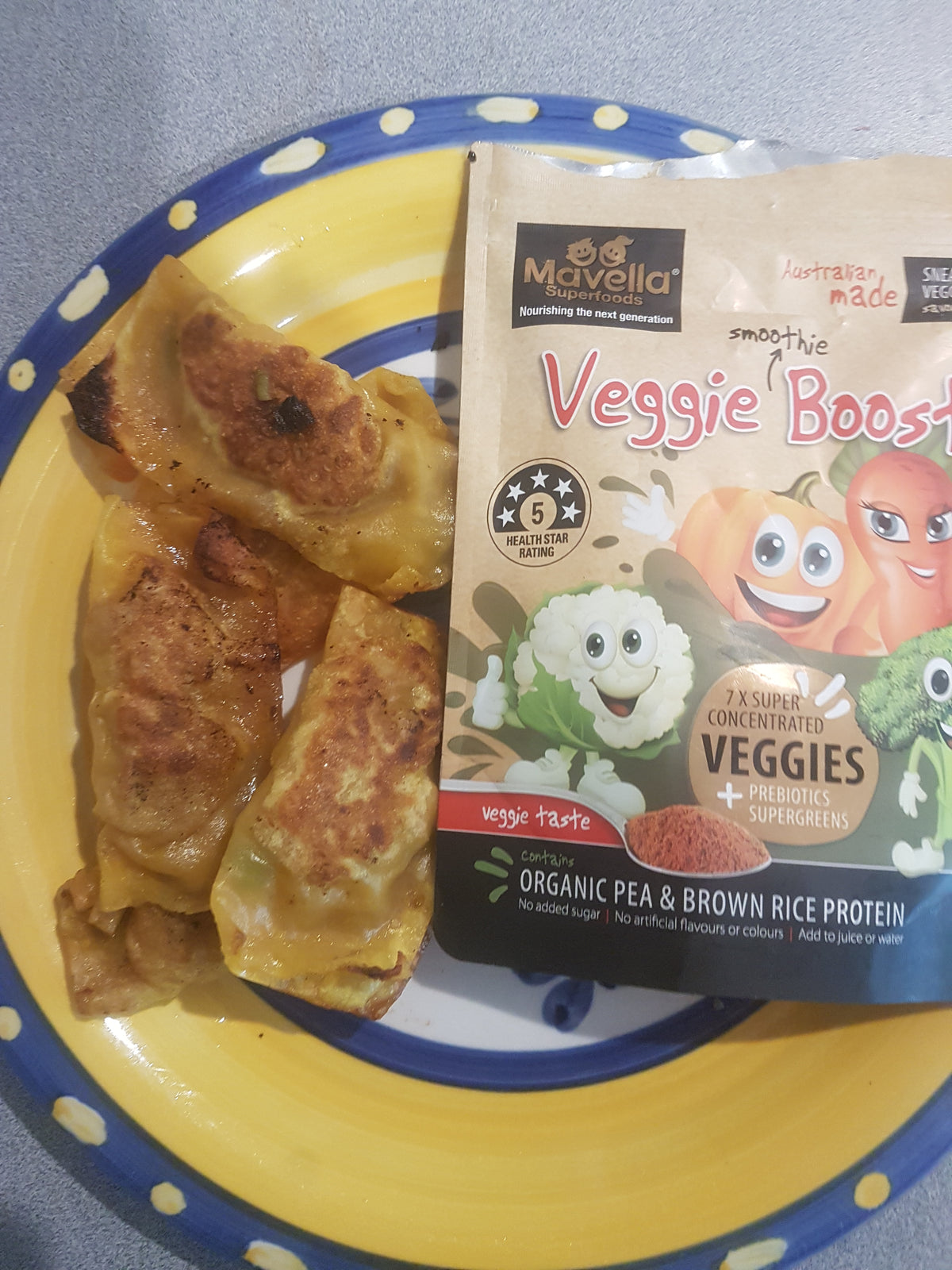Pork Dumplings with Veggie Boost