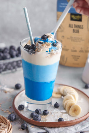 Blueberry-Banana Ombré Smoothie